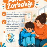 Akran zorbalığının çocuklar üzerindeki etkileri, belirtileri ve ebeveynlerin yapabilecekleri hakkında Mental Oluşum Derneği bilgilendirme görseli.